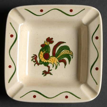 California Provincial 4" Square Ashtray