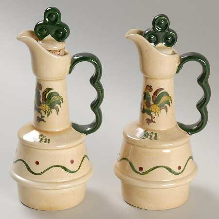 California Provincial Vinegar and Oil Set with Stoppers