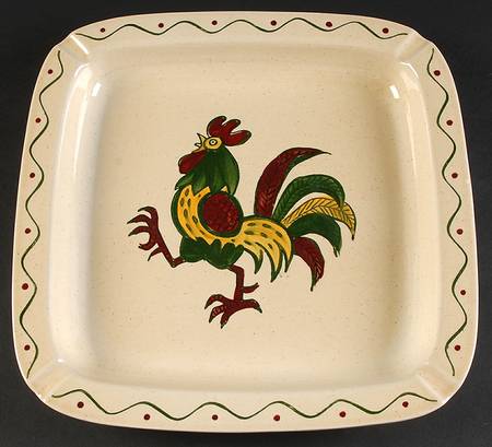 California Provincial 12" Square Ashtray
