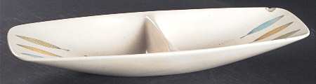 California Palm 16" Rectangular Divided Vegetable Bowl
