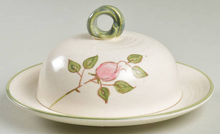 California Rose Round Covered Butter