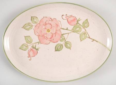 California Rose 11" Oval Serving Platter
