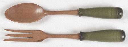 California Strawberry 2-Piece Wood/Ceramic Salad Set