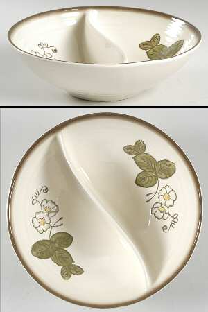 California Strawberry 9" Round Divided Vegetable Bowl