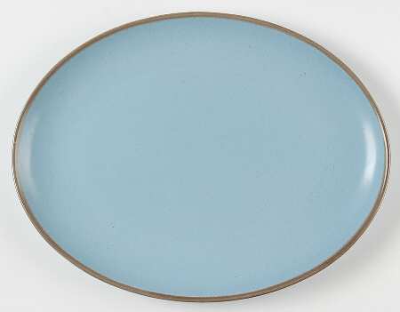 California Tempo Blue 13" Oval Serving Platter