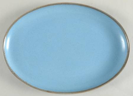 California Tempo Blue 11" Oval Serving Platter