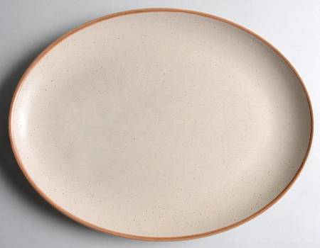 California Tempo Brown 13" Oval Serving Platter