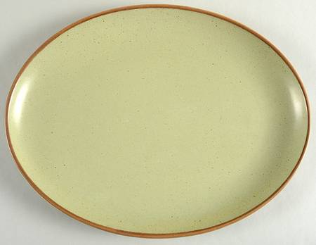California Tempo Green 13" Oval Serving Platter