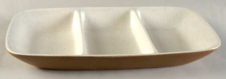 California Tempo White 3-Part Rectangular Divided Server