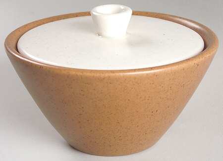 California Tempo White Sugar Bowl & Lid