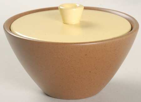California Tempo Yellow Sugar Bowl & Lid