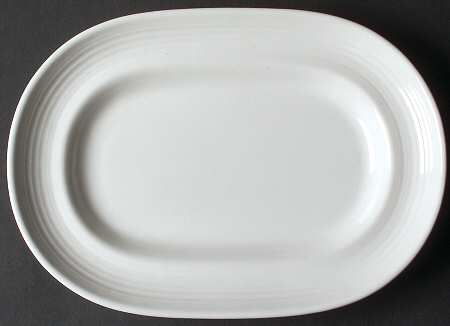 California Whitestone Fashion Plates 9" Oval Serving Platter