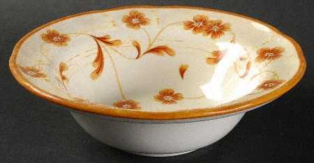 Cinnamon Rim Cereal Bowl