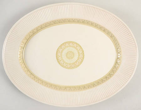 Classic Flower 14" Oval Serving Platter