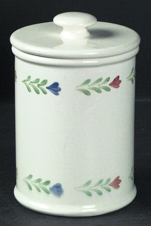 Country Floral Medium Canister & Lid