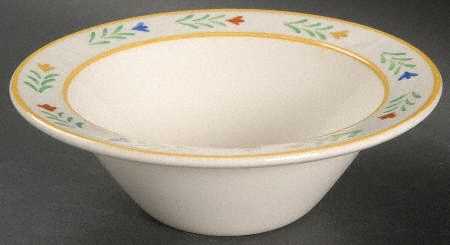 Country Floral Rim Cereal Bowl