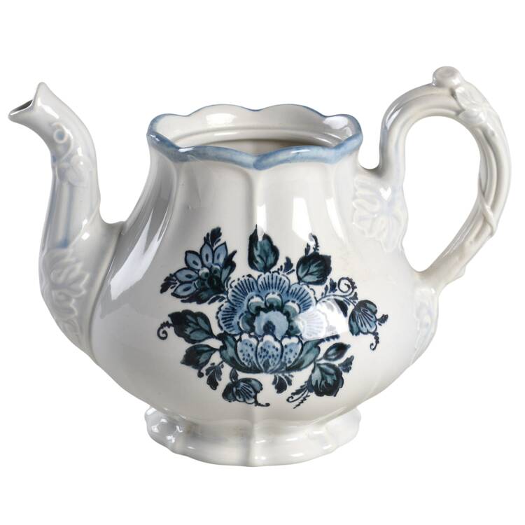 Colonial Garden Blue Teapot No Lid