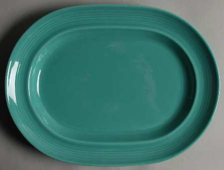 Colorstax Aqua 13" Oval Serving Platter