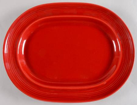 Colorstax Bright Red 13" Oval Serving Platter