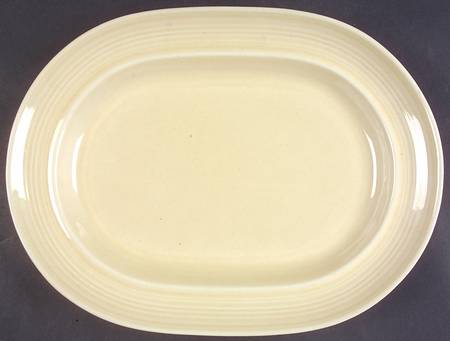 Colorstax Sand 13" Oval Serving Platter