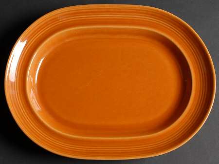 Colorstax Terra Cotta 13" Oval Serving Platter by Metlox - Poppytrail - Vernon