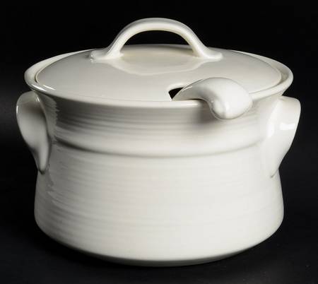 Colorstax White Tureen & Lid w/Ladle