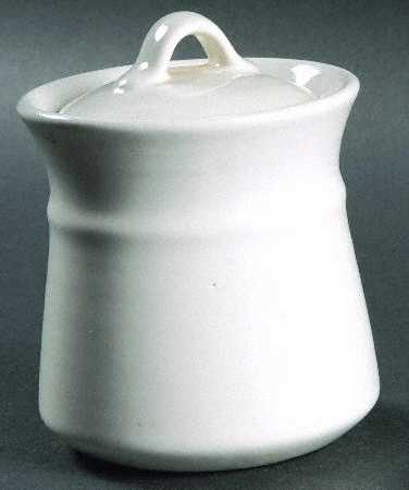 Colorstax White Sugar Bowl & Lid