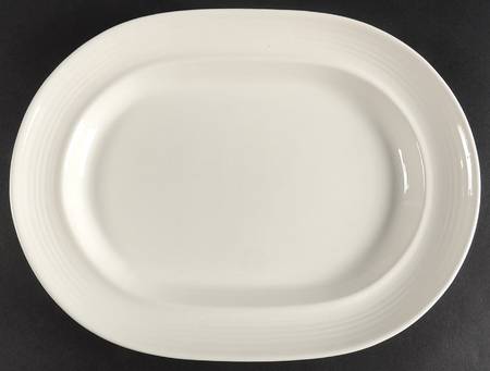 Colorstax White 13" Oval Serving Platter