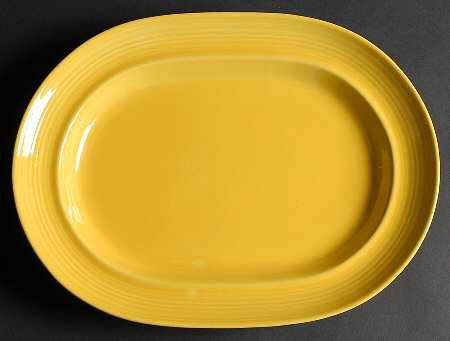 Colorstax Yellow 13" Oval Serving Platter