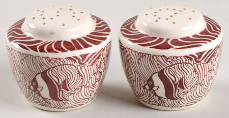 Coral Reef Maroon Salt & Pepper Set