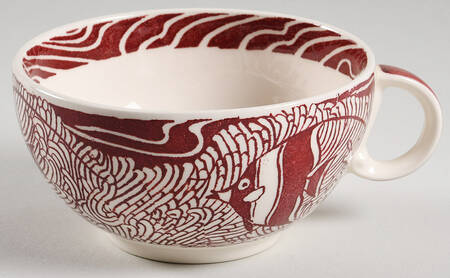 Coral Reef Maroon Flat Cup