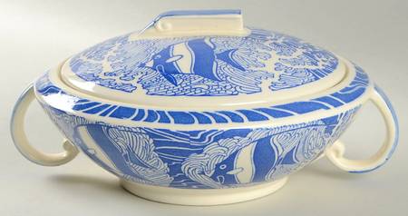 Coral Reef Blue 1.5 Qt Round Covered Casserole