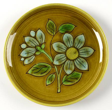 Dahlia Blue Salad Plate