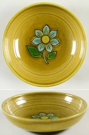 Dahlia Blue Coupe Soup Bowl