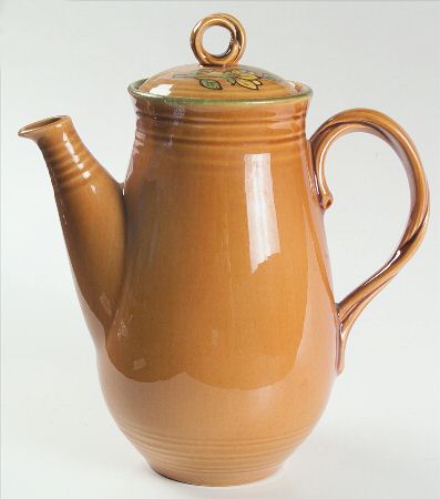 Dahlia Gold Coffee Pot & Lid