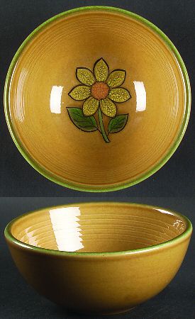 Dahlia Gold Coupe Cereal Bowl