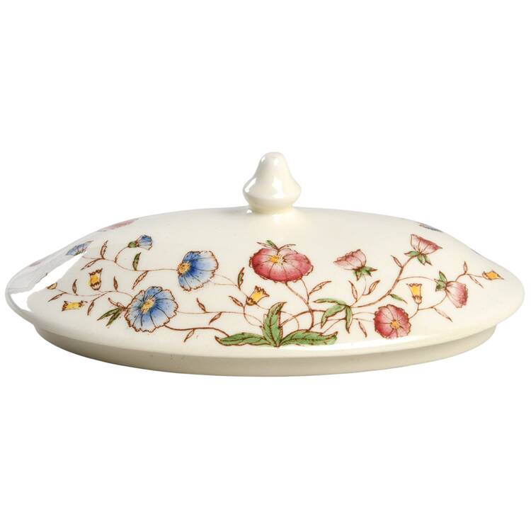 Desert Bloom Lid for 1.25 Quart Oval Covered Casserole
