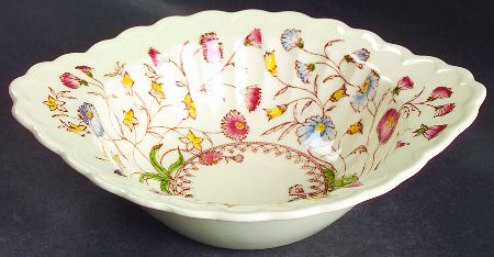 Desert Bloom Lugged Chowder Bowl by Metlox - Poppytrail - Vernon