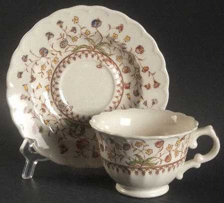 Desert Bloom Footed Cup & Saucer Set