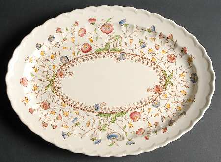 Desert Bloom 16" Oval Serving Platter