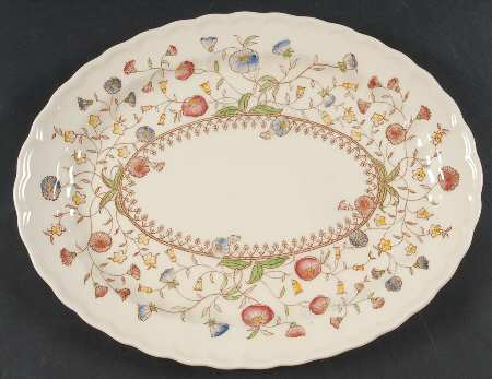 Desert Bloom 12" Oval Serving Platter