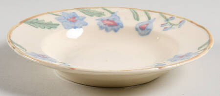 Delphinium Rim Fruit/Dessert (Sauce) Bowl