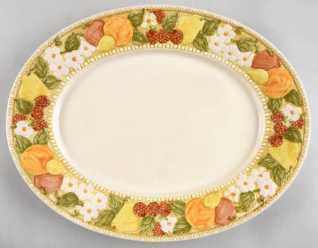 Della Robbia 14" Oval Serving Platter