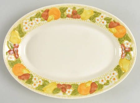 Della Robbia 9" Oval Serving Platter