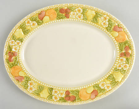 Della Robbia 11" Oval Serving Platter