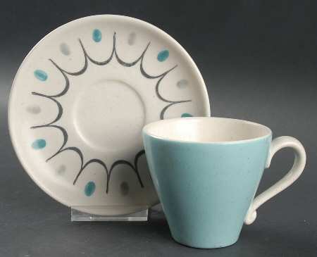 Del Rey Flat Cup & Saucer Set