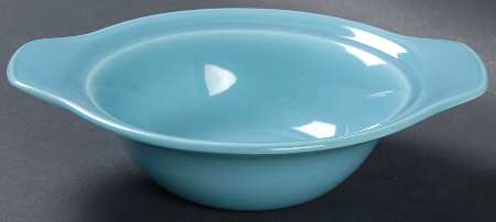 Early California Light Blue Lugged Chowder Bowl