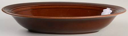 Early California Brown 9" Oval Vegetable Bowl