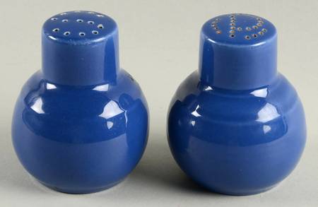 Early California Cobalt Blue Salt & Pepper Set