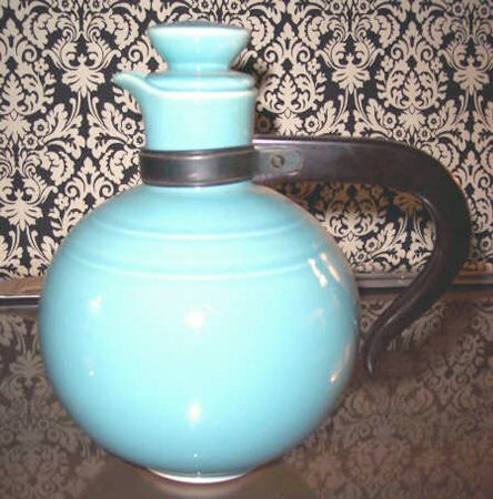 Early California Turquoise Coffee Pot & Lid